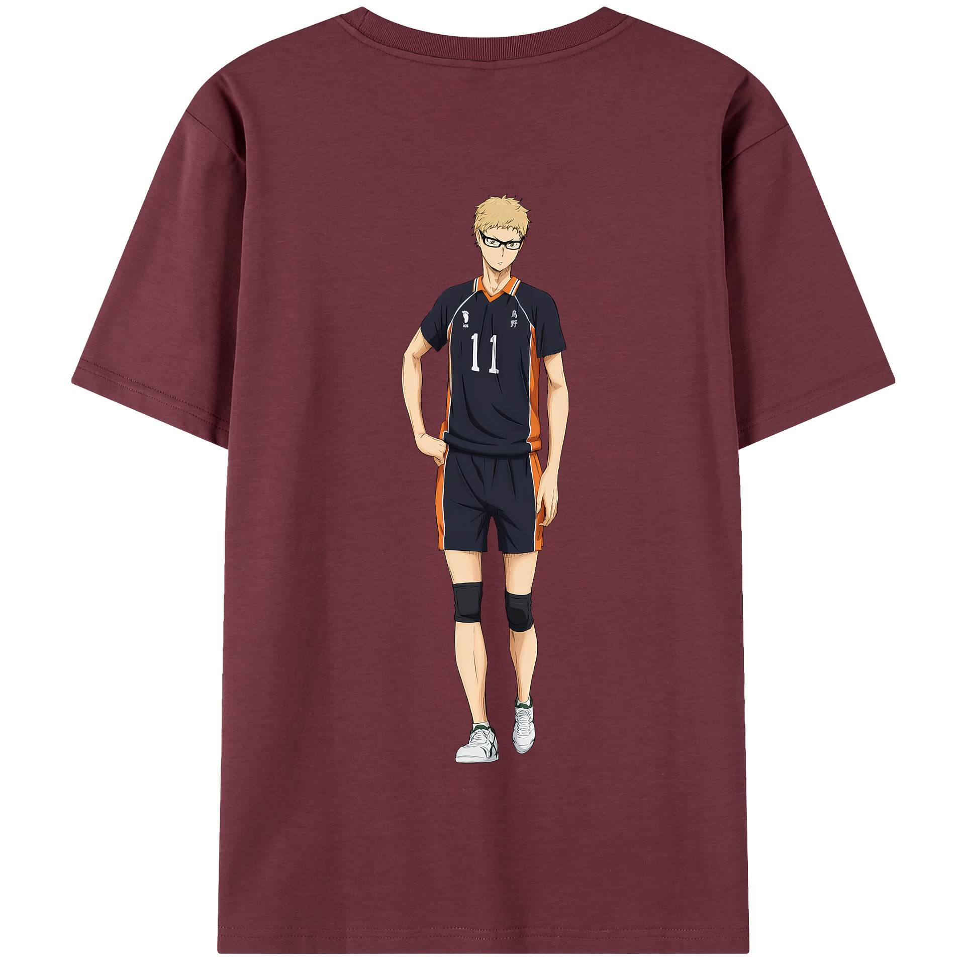 （画像用） ハイキュー!! Haikyu!! 綿100％半袖Tシャツ（背面プリント）